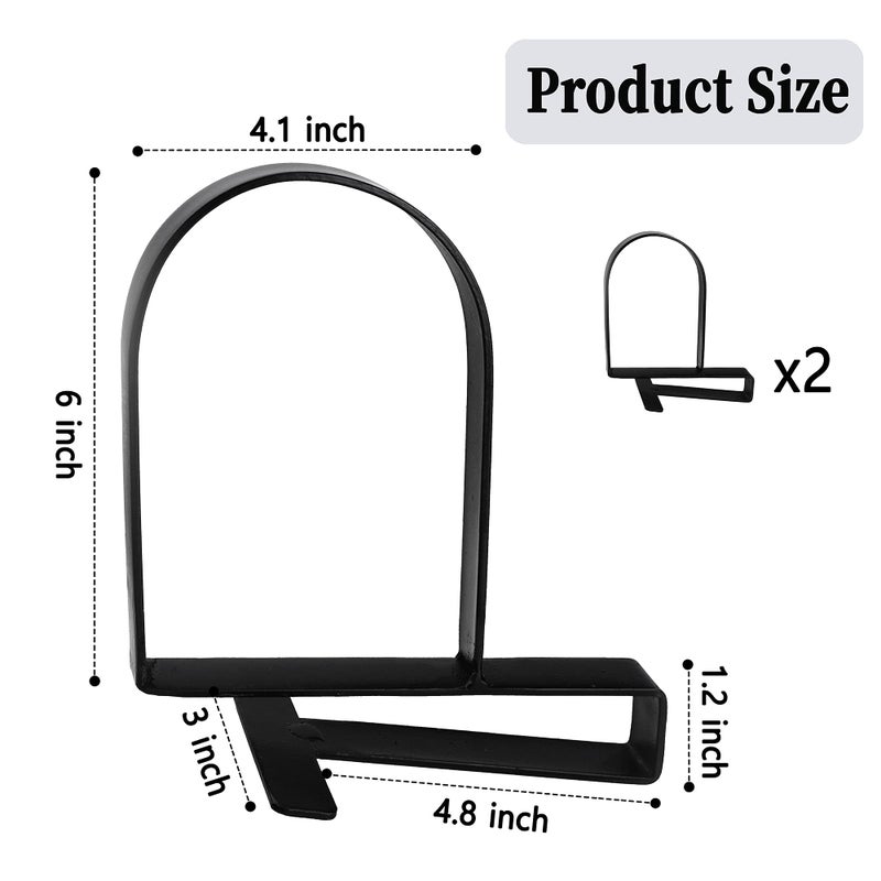YANGSHUO Clamped Bookends for Shelves: Heavy-Duty Book Ends Book Shelf Holders - Non-Skid Bookends Stoppers Supports for Office Study Room - Image 2